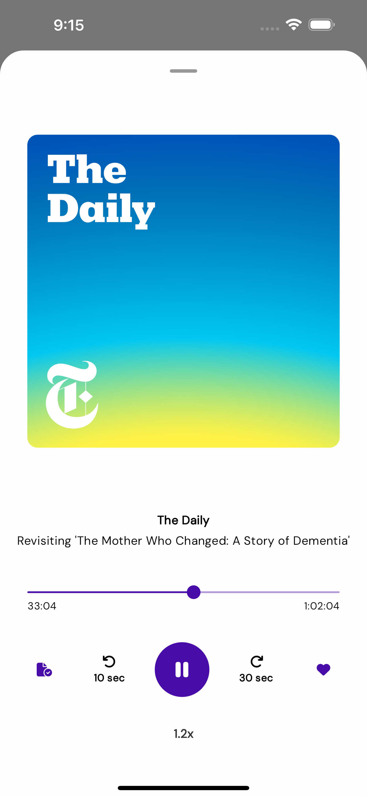 Podcast discovery and charts screen